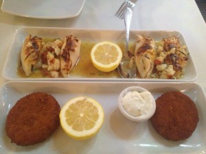 appetizers at turquoise